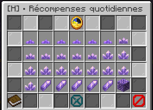 Les récompenses quotidiennes