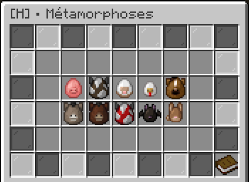 Liste des métamorphoses